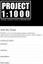 Join the Project 1:1000 Team